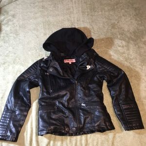 Black leather jacket. Worn a few times.